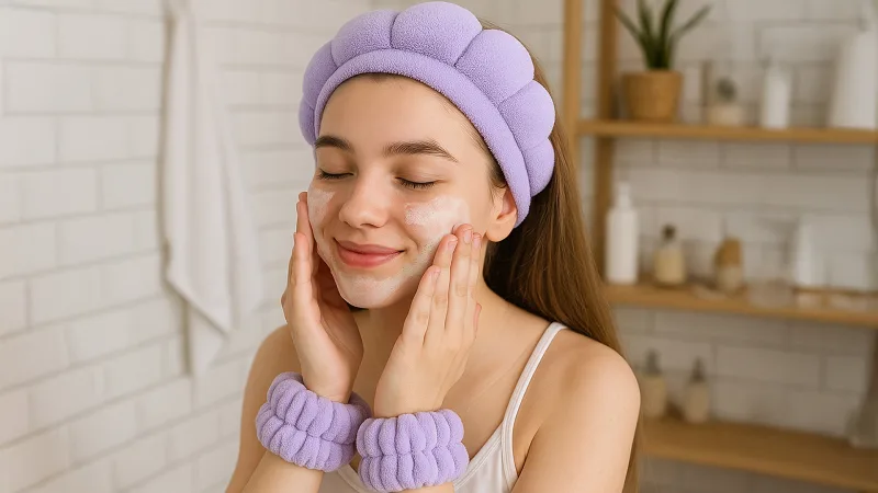 3-Pack: Seeboo Non-Slip Bubble Spa Headband & Wristband Set