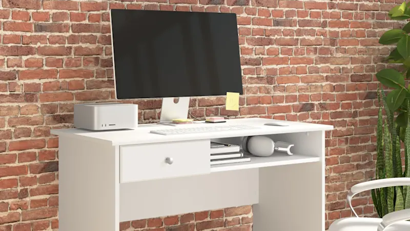 Cabot 40W Writing Desk in White
