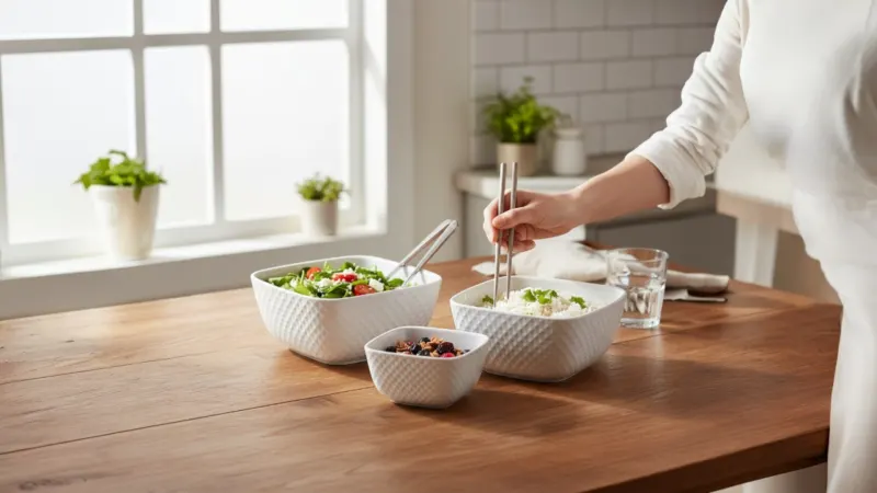 Le Regalo 3-Piece Stoneware Square Bowl Set