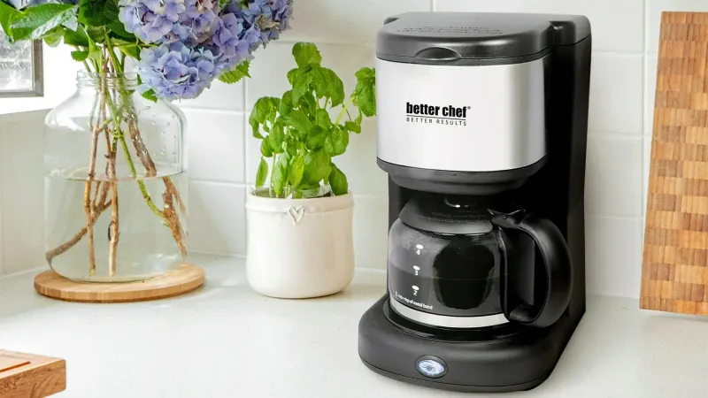 Better Chef 4-Cup Coffeemaker with Grab-A-Cup Feature