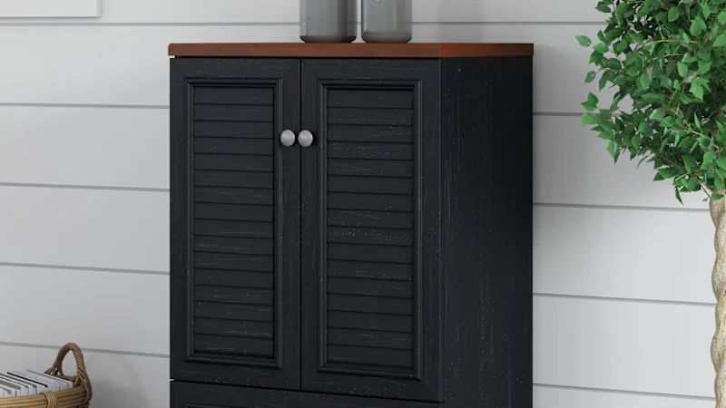 Fairview 2 Door Storage Cabinet with File Drawer