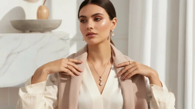 Saffron Necklace & Earrings Set