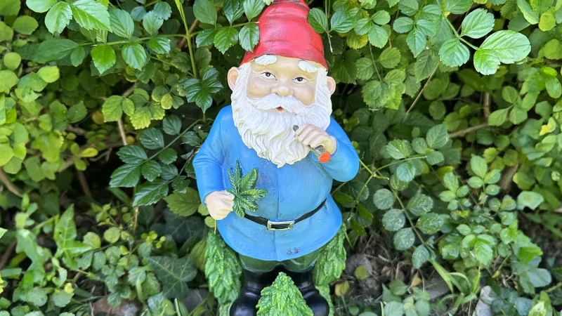 Exhart LED Smoking Gnome Statues