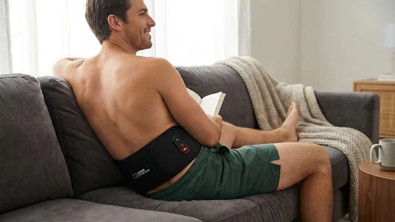 The Heated Vibration Therapy Compression Back Wrap