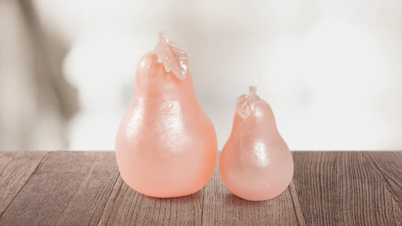 2-Pack: Candle Impressions Carved Pear Luminaries