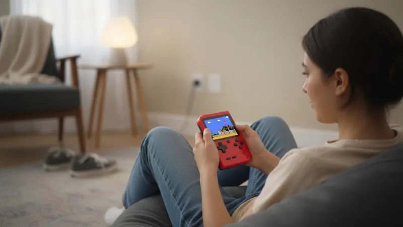 Hakol Handheld Game Console with 400 Built-In Games & Controller