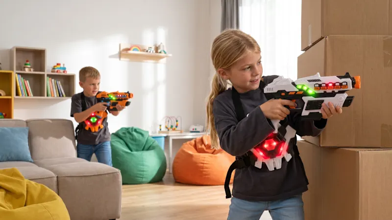 Paquete de 2: Juego de Laser Tag Recargable de USA Toyz