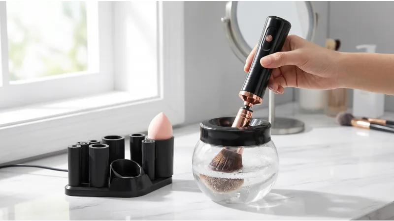 Vysn Electric Makeup Brush Cleaner & Spin Dry Machine
