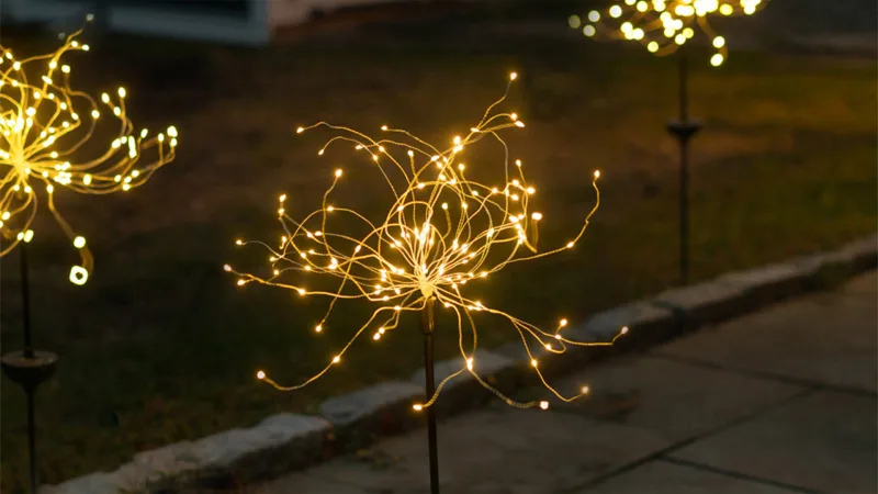 2-Pack: Touch Of ECO Twinkle-Lite Solar Panel LED Garden Stake Lights