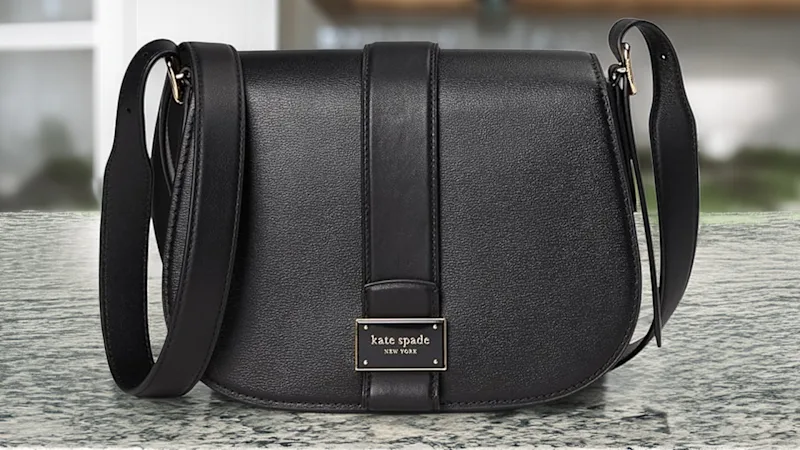 Kate Spade Nouveau Textured Leather Medium Saddle Crossbody