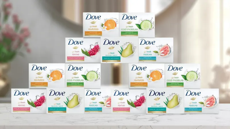 15-Pack: Dove Bar Soap Variety Bundle