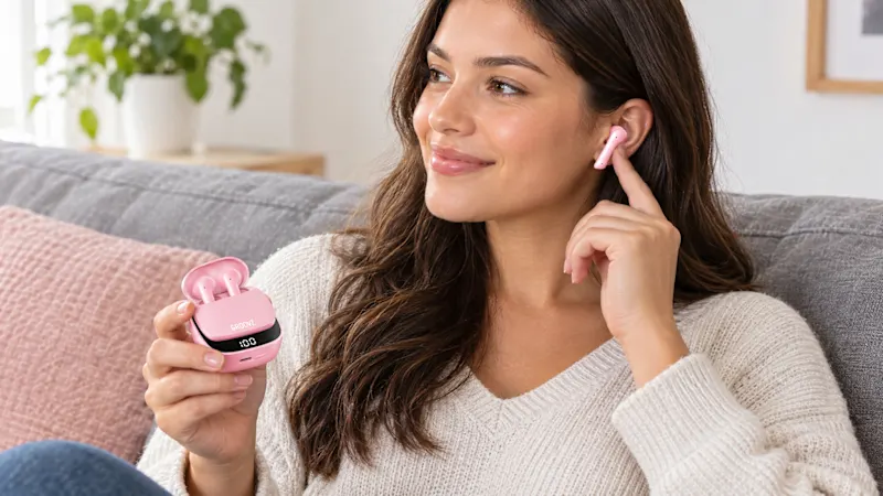Groovz True Wireless Earbuds 26-Hour Playtime + Smart Charging Case