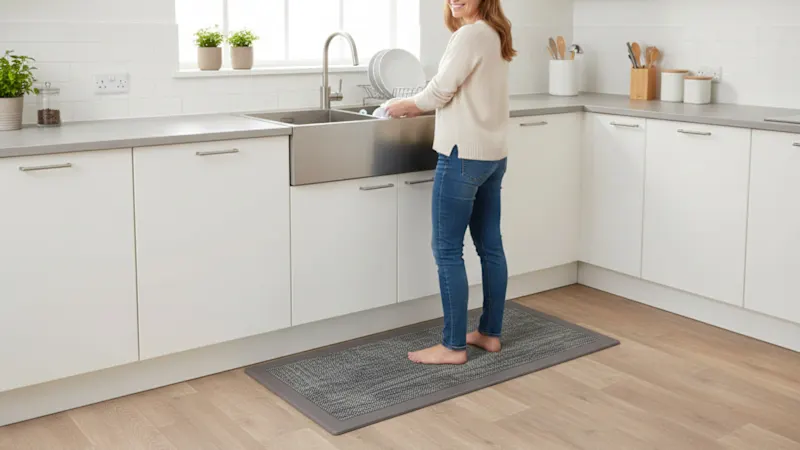 J&V Textiles Hillside Oil & Stain Resistant Anti-Fatigue Kitchen Mat