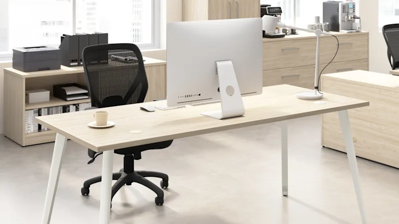 Vista 72W x 30D Computer Desk with Splayed Metal Legs