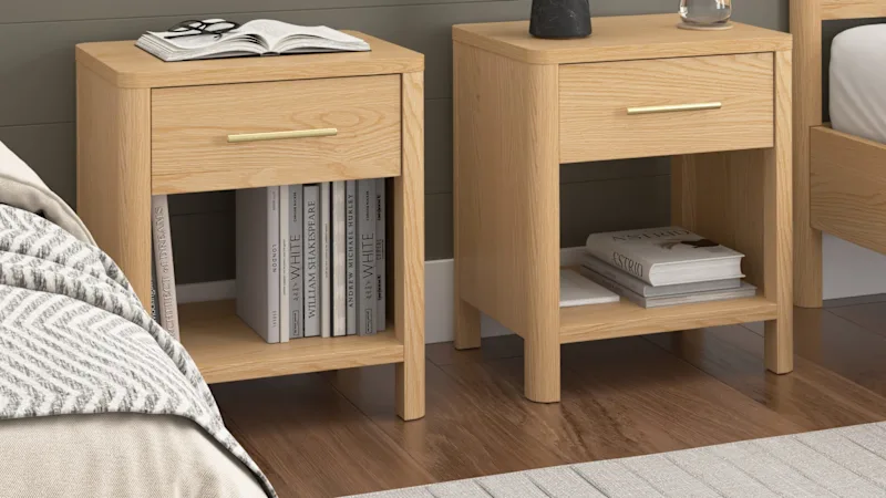 Vera Nightstand with Drawer - Set of 2