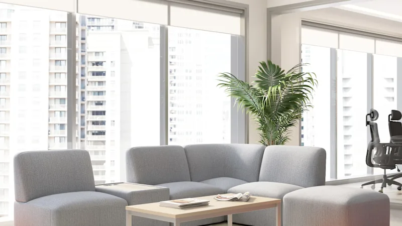 Assemble Modular 5 Seater L Shaped Sectional with Charging Station