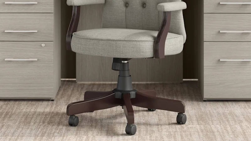 Arden Lane High Back Occasional Tufted Office Chair w Upholstered Arm