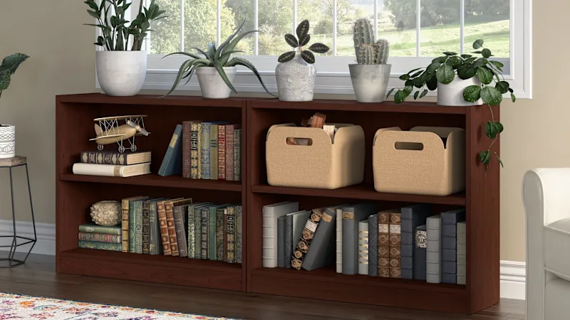 2-Pack: Universal Small 2 Shelf Bookcase