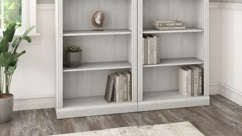 2-Pack: Saratoga Tall 5 Shelf Bookcase