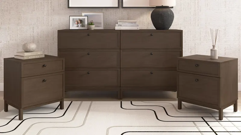Bush Home Avery 3 Drawer Dresser and Nightstand Set