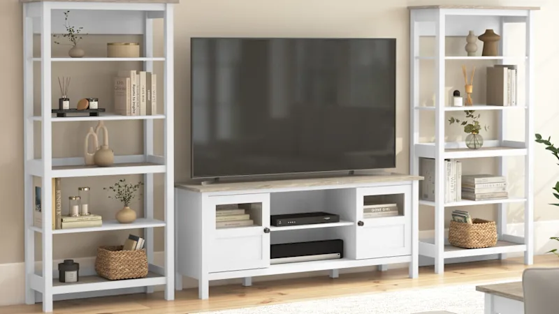 Mayfield 60W TV Stand with Bookcases