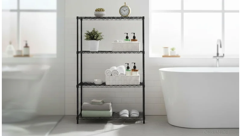 The Foldable 4-Tier Storage Shelf