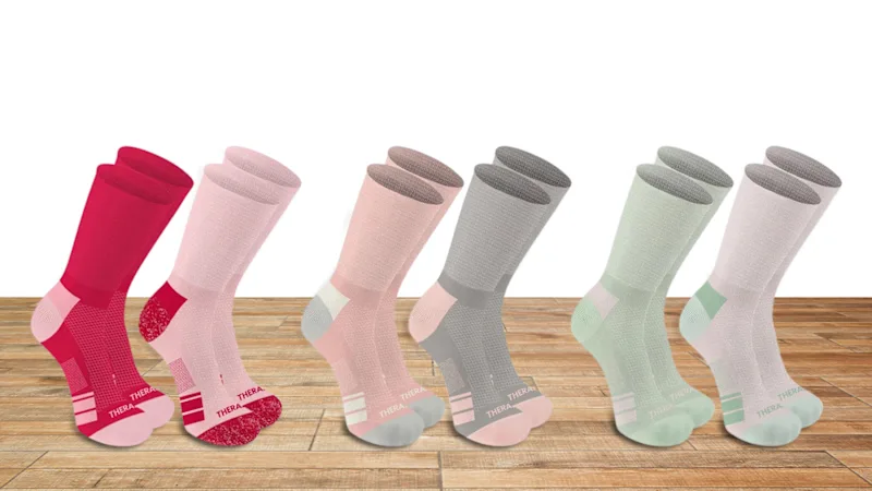 6-Pack: TheraRx Women's Non-Binding Diabetic Crew Socks