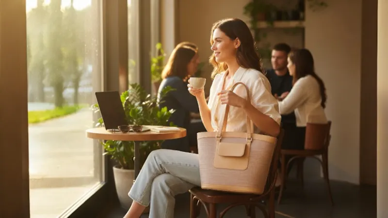 Poppy & Harper Hannah Embossed Tote Bag