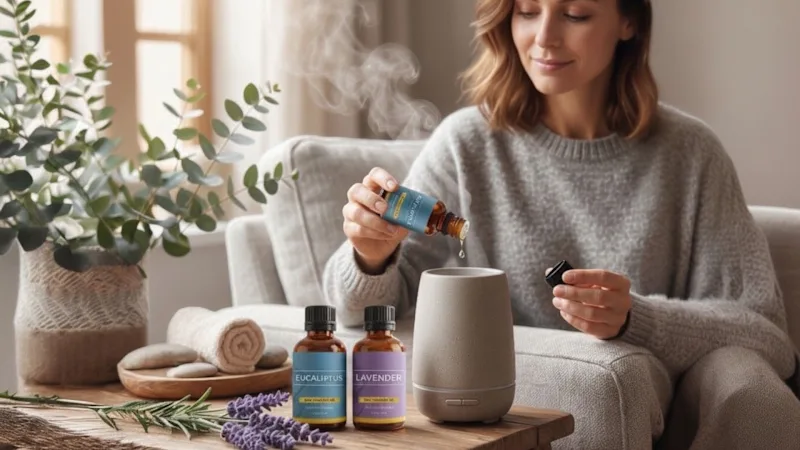 Seeboo Lava Stone Aromatherapy Diffuser Bracelet with Bar with 2 Essential Oils