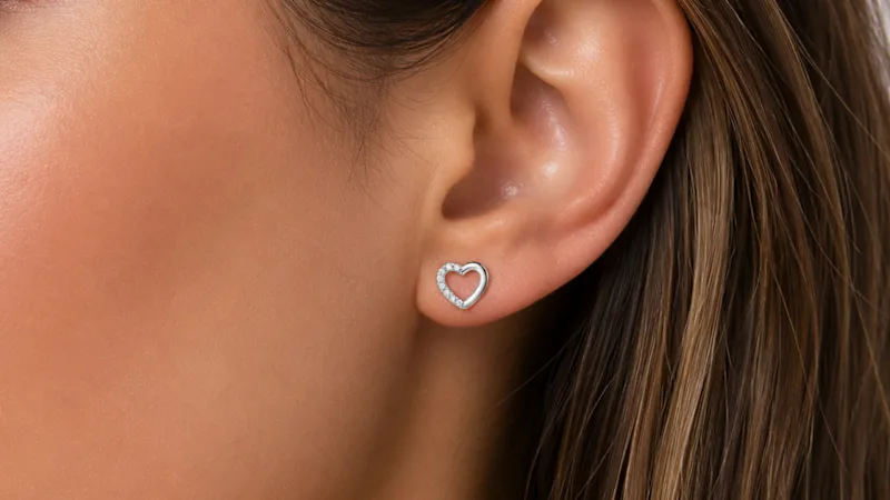 Donatello Gian Sterling Silver Heart Earrings