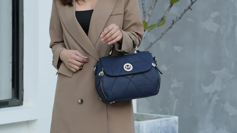 MKF Collection Clementine Vegan Leather Women’s Satchel Bag by Mia K