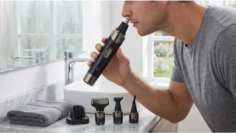 Vysn Unisex 4-In1 Rechargeable Face & Body Hair Trimmer