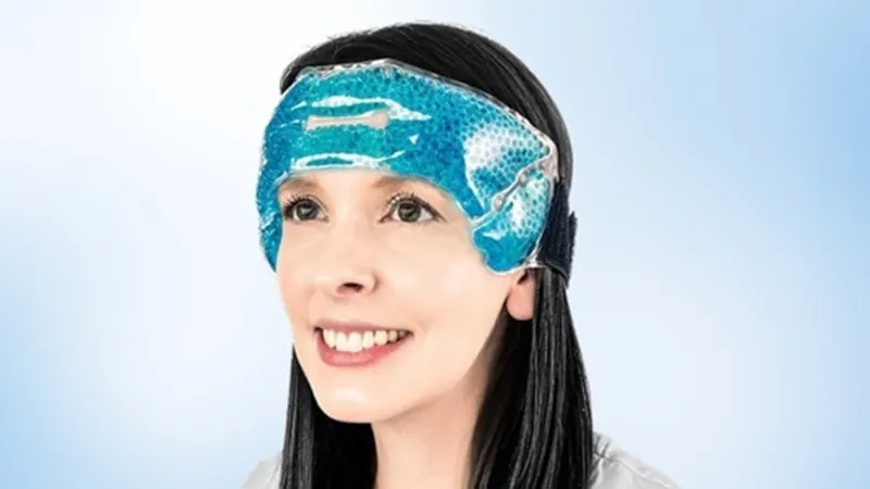 2-Pack: Extreme Fit Hot and Cold Migraine Relief Therapy Headband Wraps