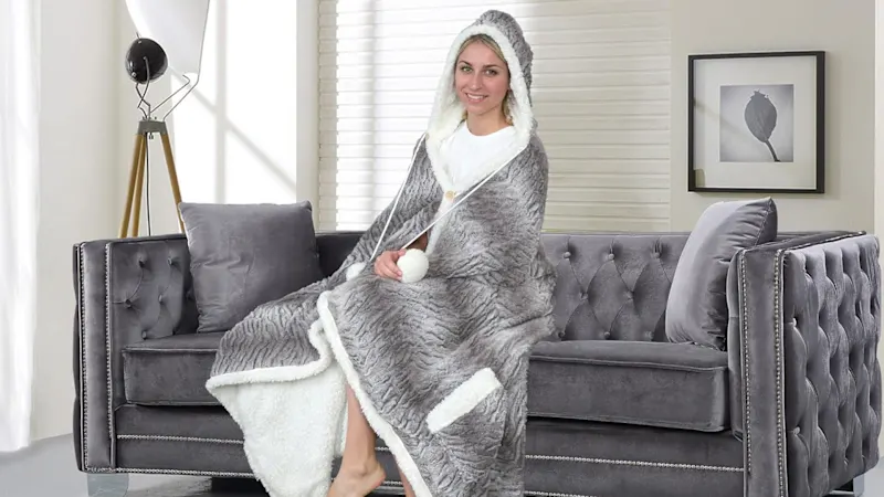 Chic Home Snuggle Hoodie Wearable Blanket