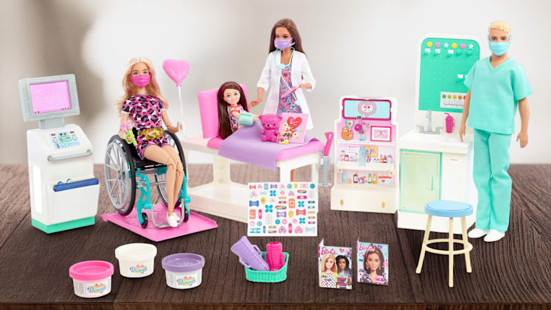 Barbie Careers Care Facility Playset with 4 Dolls