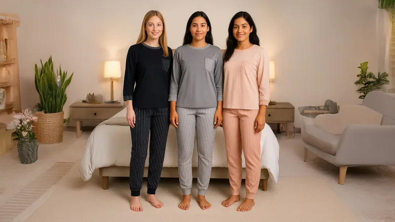 Isaac Mizrahi Long Sleeve Stripe Pajama Set