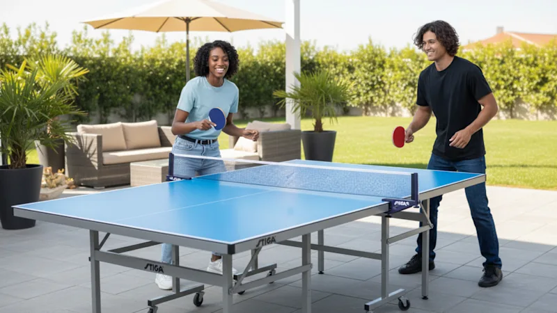 The All-Weather Folding Table Tennis Table