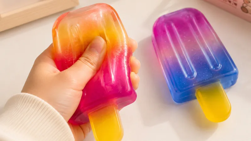 2-Pack: Infinite Basics Rainbow Popsicle Sensory Fidget Toys