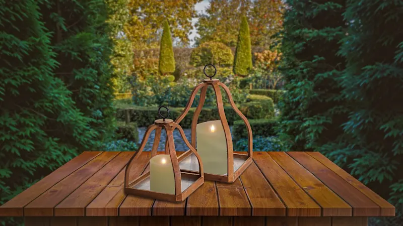 21 in. and 15 in. Ashlyn Nested Cages Décor