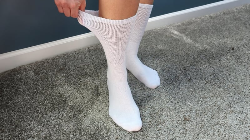 12-Pack: Nextex Apparel Cotton Non-Binding Diabetic Crew Socks