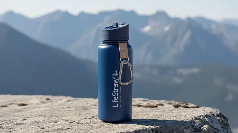 2-Pack: LifeStraw Go 24oz Stainless Steel Insulated Water Filter Bottle