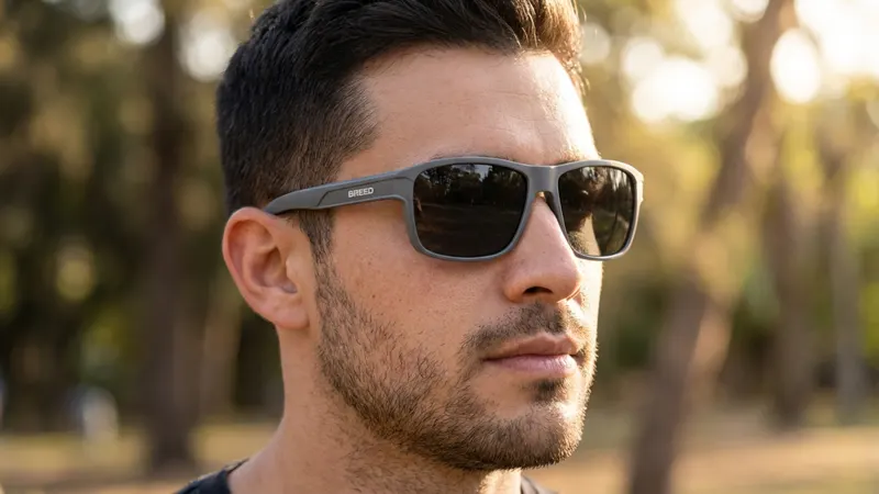 BREED Astor Mens Square Polarized Sunglasses