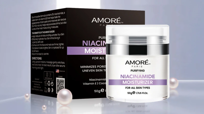 1 or 2-Pack: Amore Paris Niacinamide Facial Moisturizer Day Cream