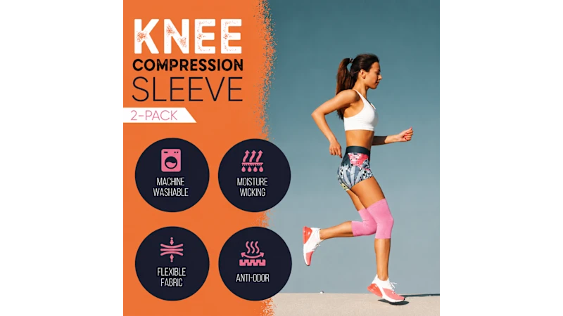 2-Pack: Copper Joe Knee Compression Sleeve
