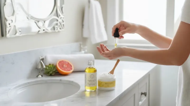The Grapefruit Body Oil and Scrub Set
