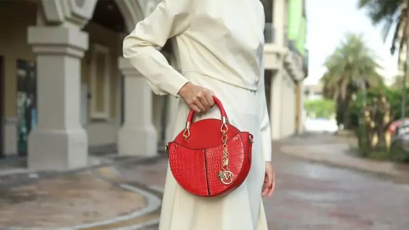 MKF Collection Nobella Croco Crossbody Handbag by Mia K.
