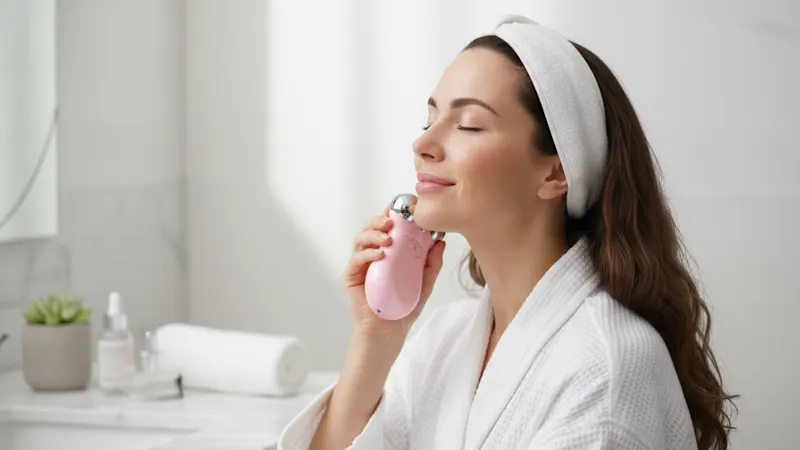 Vysn Rechargeable 5-Gear Micro-Current Face & Neck Roller