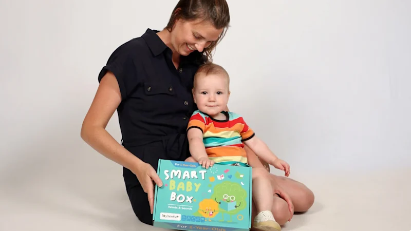 Toyventive Toddler's First Words Smart Baby Box Learning Set
