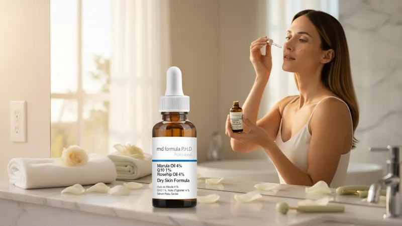 MD Formula Dry Skin Serum with Marula Oil, Q10 & Rosehip Oil