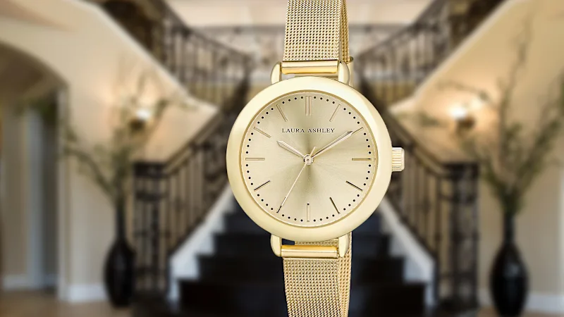 Laura Ashley Women’s Mesh Band Classic Watch